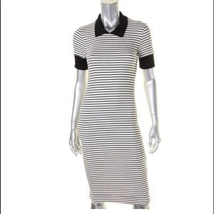 EUC Three Dots Ribbed Knit Shirtdress. Size M